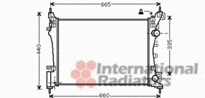 VAN WEZEL 37002408 -  Радиатор, охлаждение двигателя